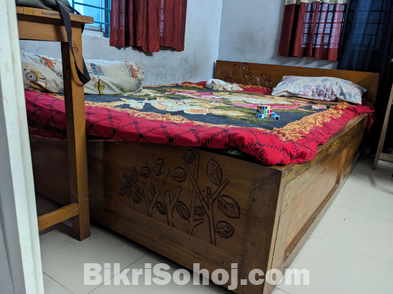 ডাবল বেড (কাঁঠাল কাঠের)